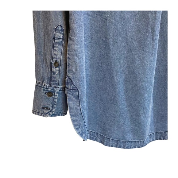 Banana Republic Parker Tunic-Fit Chambray Denim Shirt XS - Picture 6 of 10